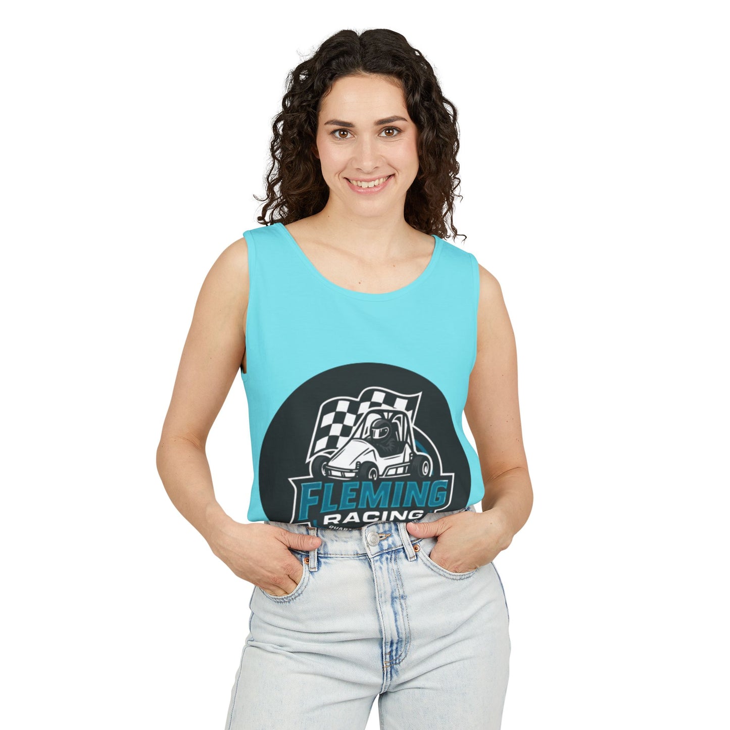 Fleming Racing Tank Top — Motorsports Graphic Tank