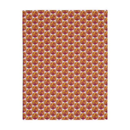 Celestial Pumpkin Pattern Blanket — Cozy Halloween Velveteen Throw
